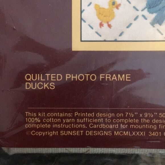 Vintage Quilted Photo Frame Craft Kit 5 X 7 - Picture 5 of 8
